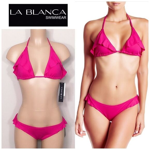 La Blanca Flirtatious bikini. 8-top/10-bottom. MSRP $149 - Picture 1 of 6